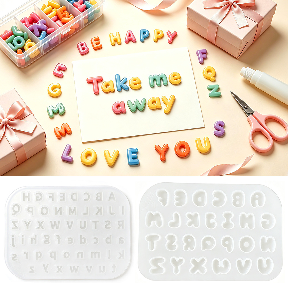 แม่พิมพ์ซิลิโคนตัวอักษรภาษาอัง - Resin Art Alphabet บทวิจารณ์และราคา