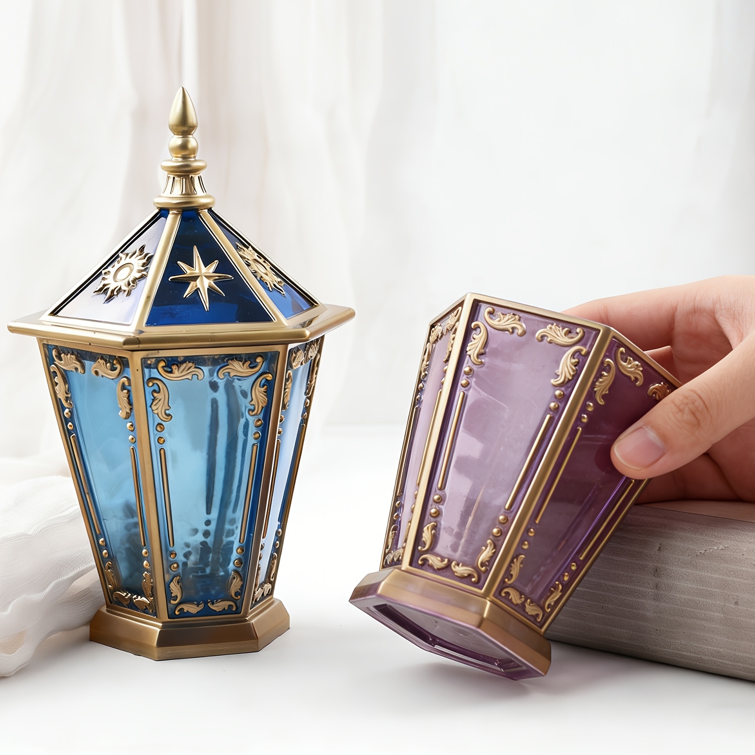 ขวดหกเหลี่ยมรูปดาวและพระจันทร์ - Resin Art Case บทวิจารณ์และราคา