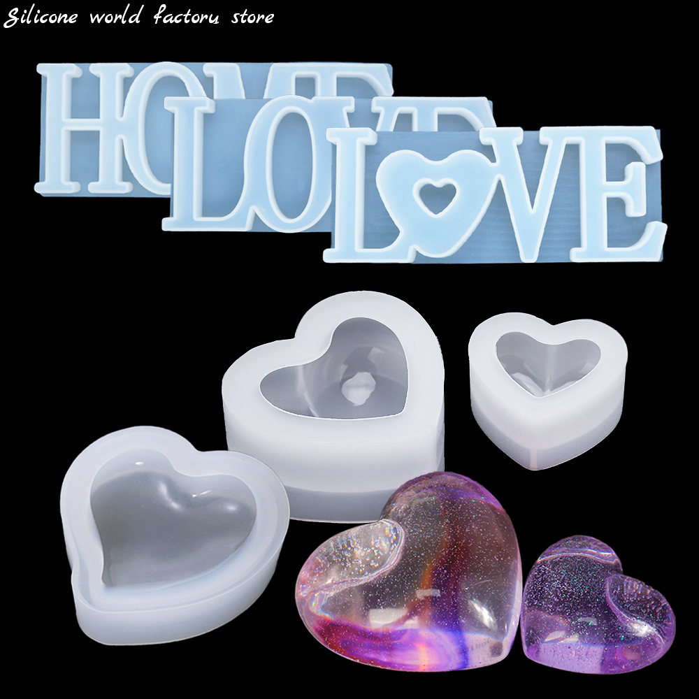 แม่พิมพ์ซิลิโคนรูปหัวใจ 3 มิติ - Resin Art Alphabet บทวิจารณ์และราคา