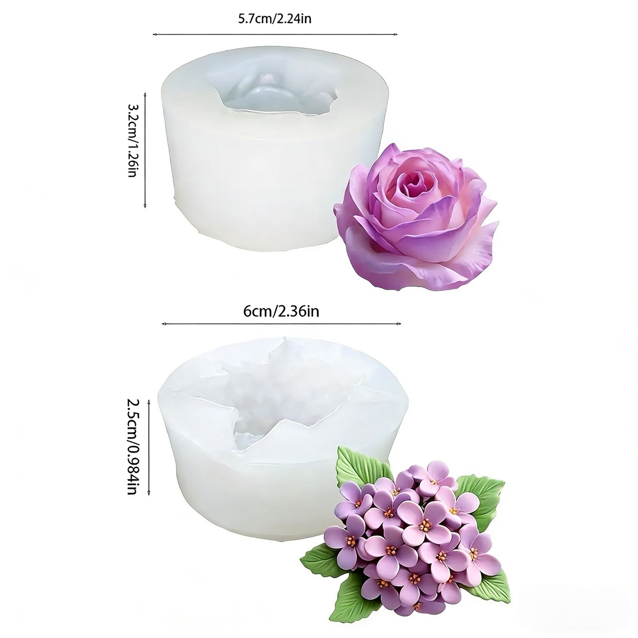 ชุดแม่พิมพ์ซิลิโคนรูปดอกกุหลาบ - Resin Art Rose บทวิจารณ์และราคา